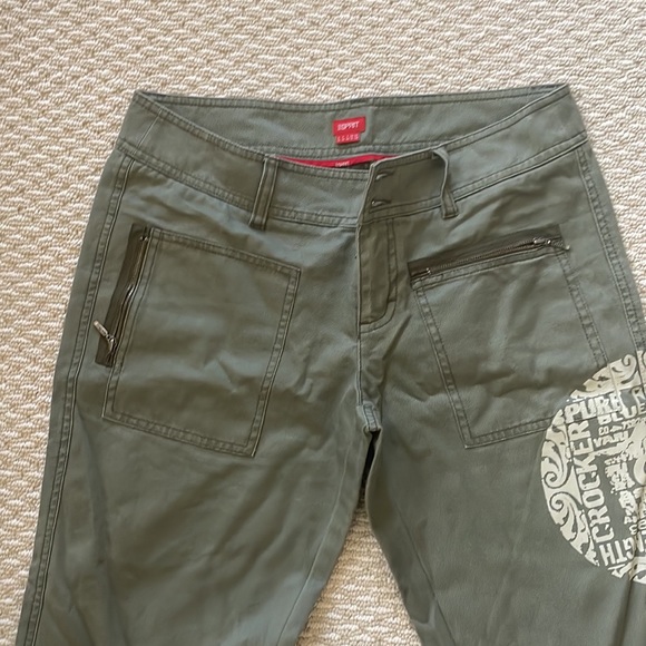 Esprit Cargo Straight Leg Pants with Zip Detailing. - Picture 3 of 7